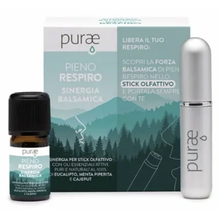 Purae PIENO RESPIRO kit SINERGIA BALSAMICA + Stick Olfattivo 5ml 